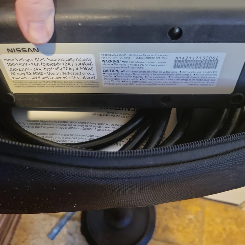 Nissan Leaf 30Amp 240v Quick Charger w/ Case Professionally Modified - Picture 4 of 6